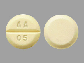 Pill AA 05 Yellow Round is Phytonadione