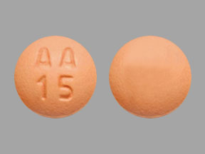 Pill AA 15 Peach Round is Desipramine Hydrochloride