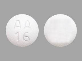 Pill AA 16 White Round is Desipramine Hydrochloride