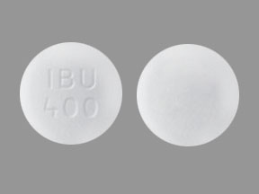 Pill IBU 400 White Round is Ibuprofen
