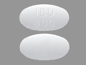 Pill IBU 800 White Oval is Ibuprofen