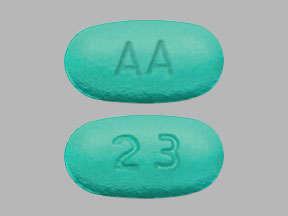 Pill AA 23 Green Oval is Tiagabine Hydrochloride