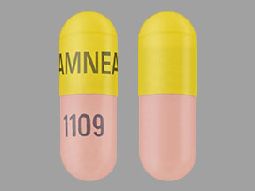 Pill AMNEAL 1109 Pink & Yellow Capsule/Oblong is Clomipramine Hydrochloride