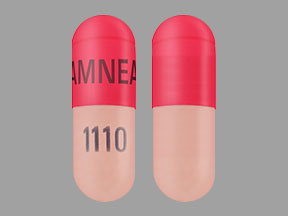 Pill AMNEAL 1110 Red Capsule/Oblong is Clomipramine Hydrochloride