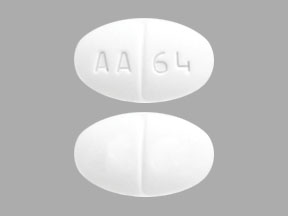 Pill AA 64 White Oval is Buspirone Hydrochloride