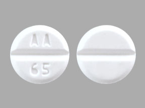 Pill AA 65 White Round is Buspirone Hydrochloride