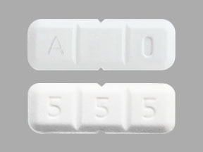 Pill A 0 5 5 5 White Rectangle is Buspirone Hydrochloride