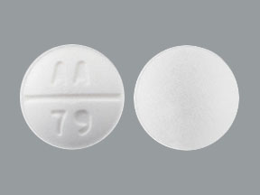 Pill AA 79 White Round is Nadolol