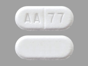 Pill AA 77 White Capsule-shape is Ethacrynic Acid