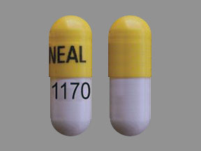 Pill AMNEAL 1170 White & Yellow Capsule/Oblong is Doxepin Hydrochloride