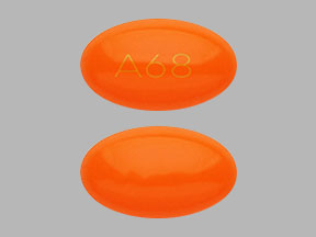 Pill A68 Orange Oval is Isotretinoin