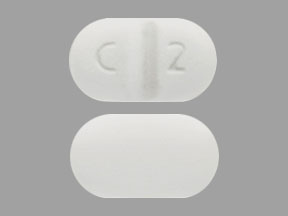 Pill C 2 White Oval is Clobazam