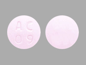 Pill AC 09 Pink Round is Solifenacin Succinate