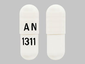 Pill AN 1311 White Capsule-shape is Pregabalin