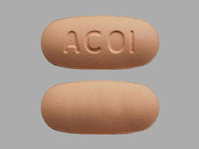 Pill AC01 Peach Oval is Etodolac