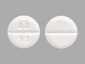 Pill AA 91 White Round is Albuterol Sulfate