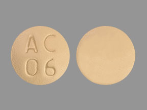 Pill AC 06 Yellow Round is Tadalafil