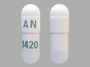 Pill AN 1420 White Capsule/Oblong is Silodosin
