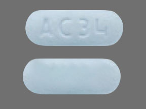 Pill AC34 Blue Oval is Deferasirox