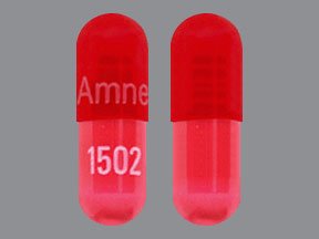 Pill Amneal 1502 Red Capsule/Oblong is Phenoxybenzamine Hydrochloride