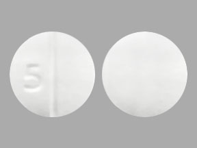 Pill 5 White Round is Amphetamine Sulfate