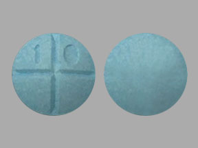 Pill 10 is Amphetamine Sulfate 10 mg