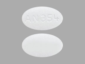 Pill AN 354 White Oval is Sildenafil Citrate