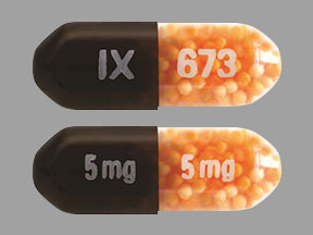 Dexedrine spansule 5 mg IX 5 mg 673 5 mg