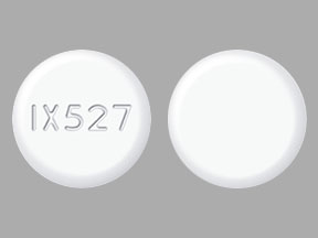 Pill IX527 White Round is Lamotrigine (Orally Disintegrating)