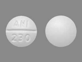 Pill ANI 230 is Propafenone Hydrochloride 150 mg