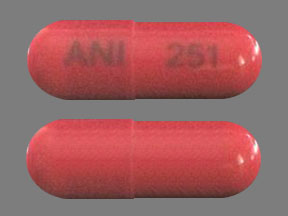 Pill ANI 251 Red Oval is Etodolac