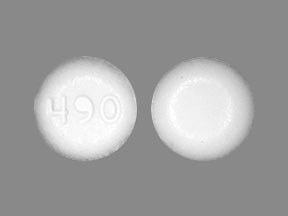 Pill 490 White Round is Atropine Sulfate and Diphenoxylate Hydrochloride