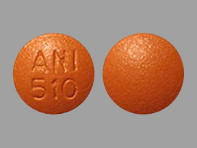 Pill ANI 510 Orange Round is Indapamide