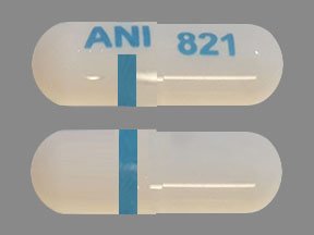 Pill ANI 821 White Capsule-shape is Mexiletine Hydrochloride