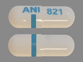 Pill ANI 821 White Capsule/Oblong is Mexiletine Hydrochloride