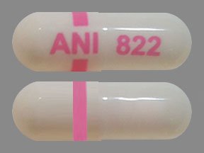 Pill ANI 822 White Capsule/Oblong is Mexiletine Hydrochloride