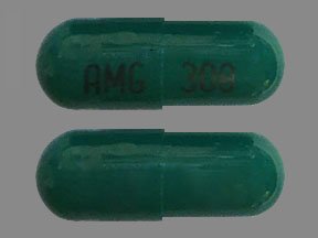 Pill AMG 308 Green Capsule/Oblong is Cyclophosphamide