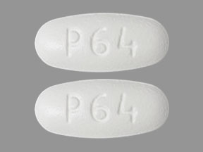 Pill P64 P64 White Oval is Ezetimibe and Simvastatin