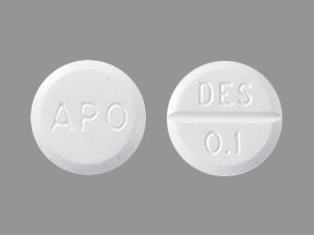 Pill APO DES 0.1 White Round is Desmopressin Acetate