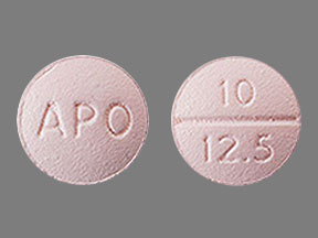 Benazepril hydrochloride and hydrochlorothiazide 10 mg / 12.5 mg APO 10 12.5