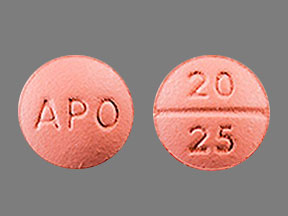 Benazepril hydrochloride and hydrochlorothiazide 20 mg / 25 mg APO 20 25