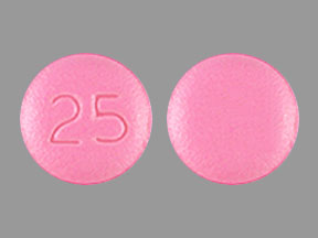 Pill 25 Pink Round is Paxil CR