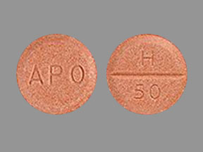 Pill APO H 50 Orange Round is Hydrochlorothiazide