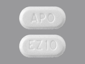 Pill APO EZ 10 White Capsule/Oblong is Ezetimibe