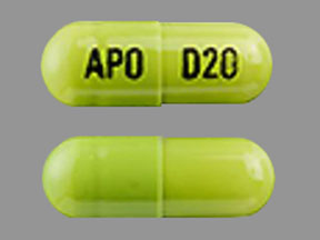Duloxetine hydrochloride delayed-release 20 mg APO D20
