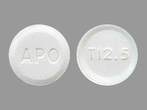 Tetrabenazine 12.5 mg APO T12.5