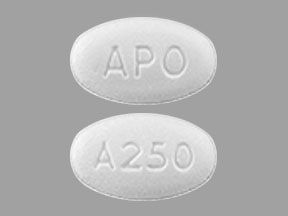 Pill APO A250 White Oval is Abiraterone Acetate