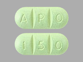 Pill A P O 1 5 0 Green Capsule/Oblong is Doxycycline Hyclate