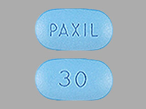 Pill PAXIL 30 Blue Oval is Paxil