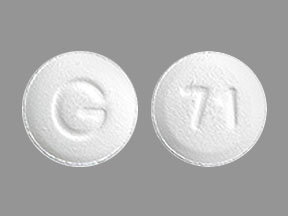 Pill G 71 White Round is Amlodipine Besylate and Olmesartan Medoxomil